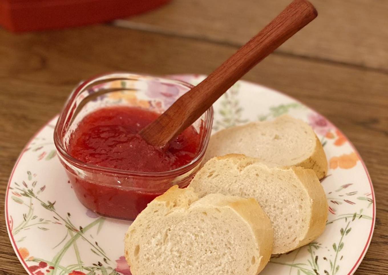 Homemade rhubarb jam