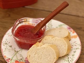 Homemade rhubarb jam