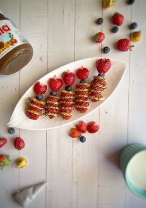 A picture of Pancake Skewers.