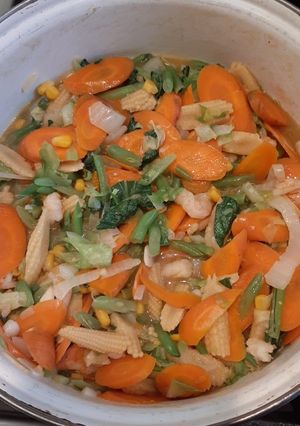Foto resep Capcay udang simple