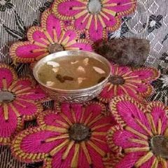 A picture of Sweet Potato Jaggery Payasam.