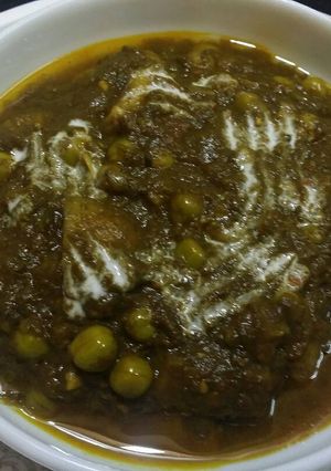 A picture of Harabhara aloo matar.