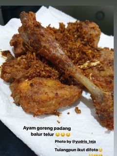 Foto resep Ayam goreng padang balur telur