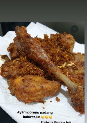 Foto resep Ayam goreng padang balur telur