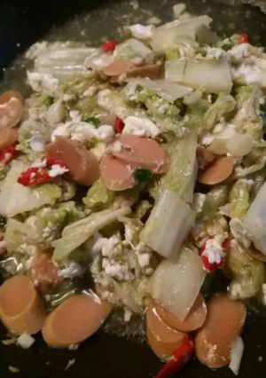 Foto resep #7 Ca Sawi Putih+Sosis Simple Sederhana