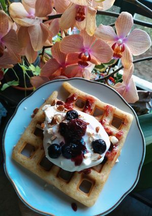 Una foto de 🥞Waffles saludables sin tacc 🥞