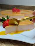Tarta Cuajada de Fresas con Caramelo Apuntar Medida del Molde