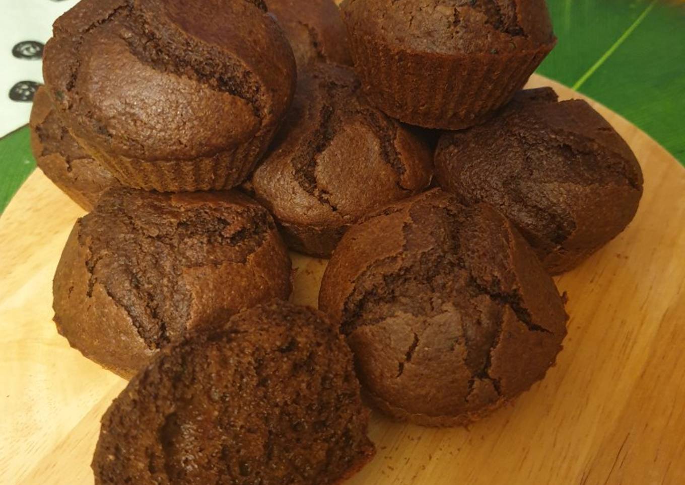 Muffins moelleux chocolat...courgette, sans lactose, sans sucre