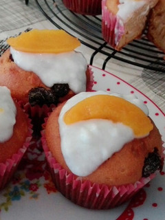 Una foto de Muffins de melocotón