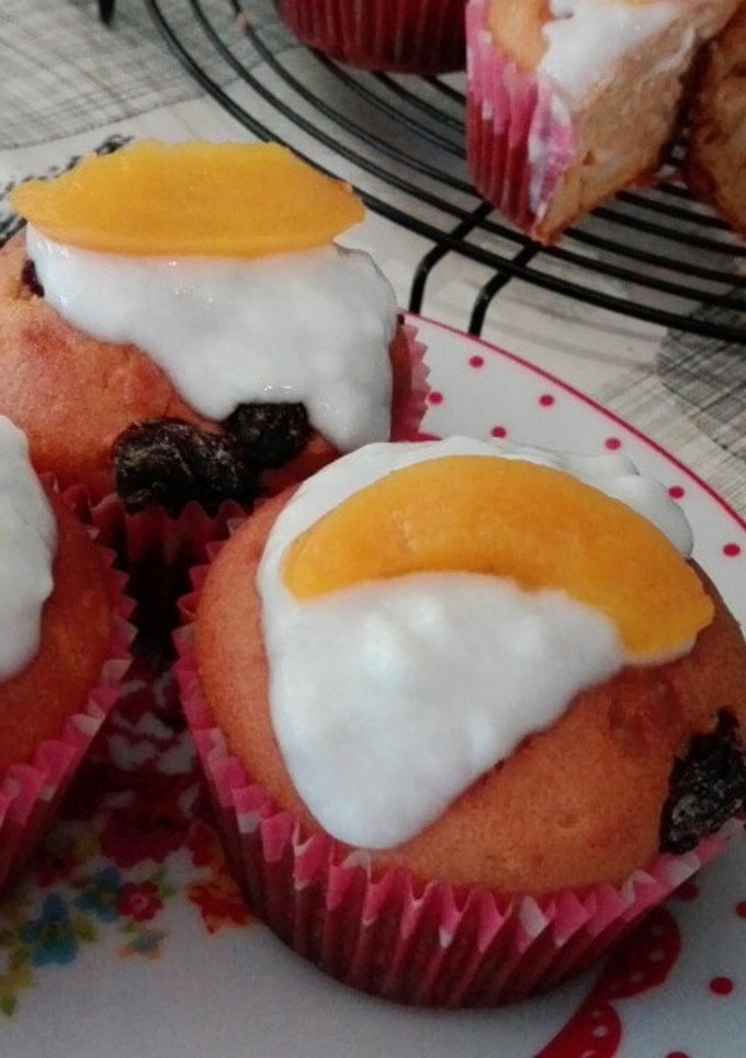 Una foto de Muffins de melocotón