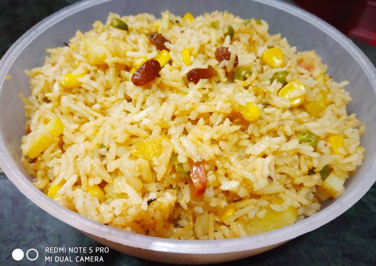 Recipe of Homemade Brown Rice with lots of veggis