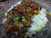 Una foto de pechuga teriyaki