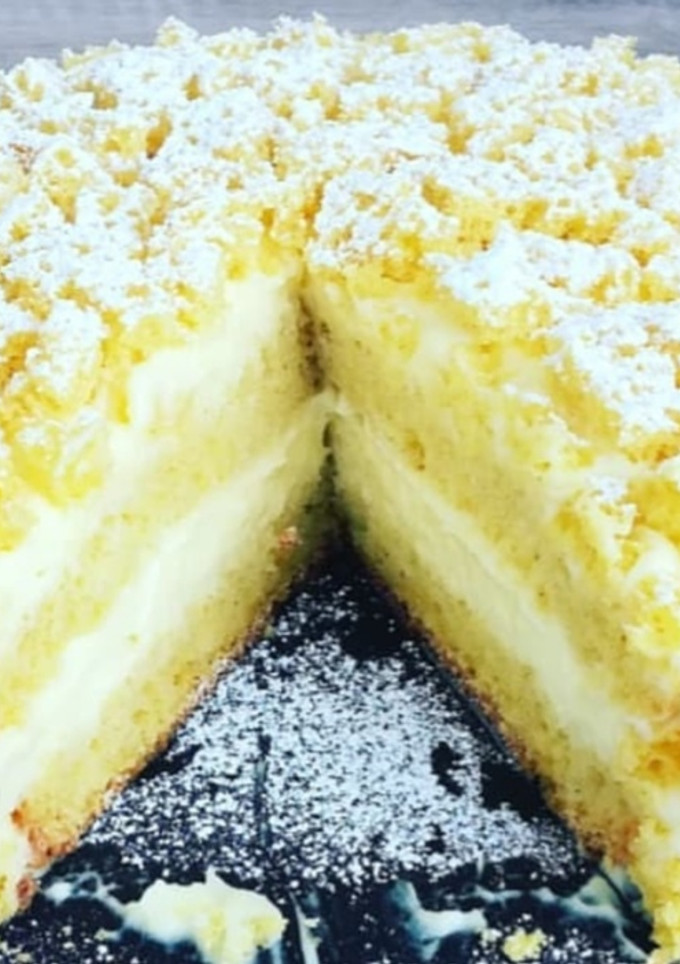 Una foto de Pastel mimosa sin horno
