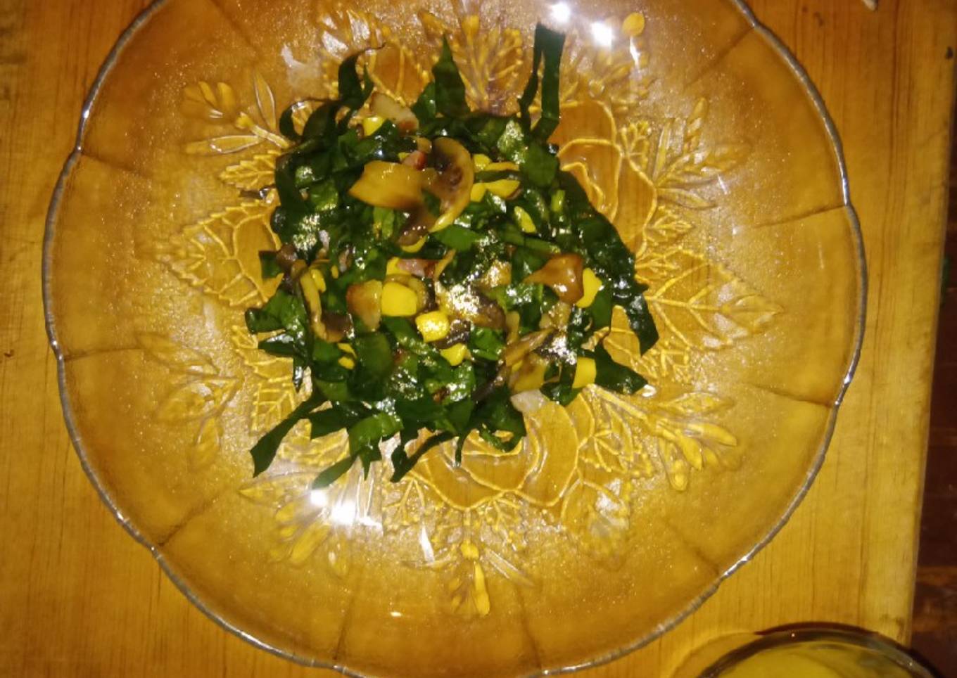 Ensalada de espinaca (con tocino) moon