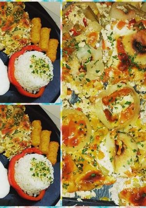Mexikói rakott karaj fokhagymás dresszinggel recept fotója