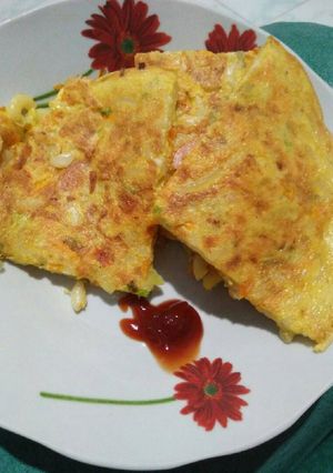 Foto resep Omelet makaroni