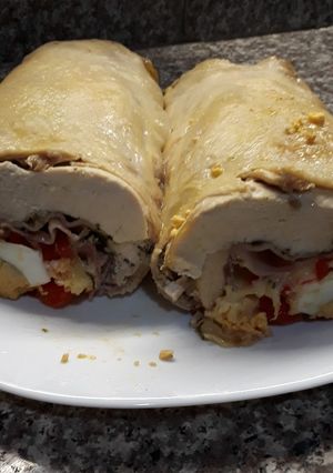 Una foto de Pollo arrollado