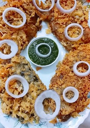 A picture of Chicken kabiraji.