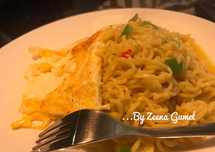 Step-by-Step Guide to Make Any-night-of-the-week Indomie And fried Egg