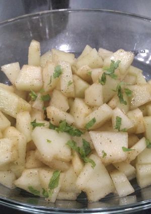 A picture of Kharbooza chaat.
