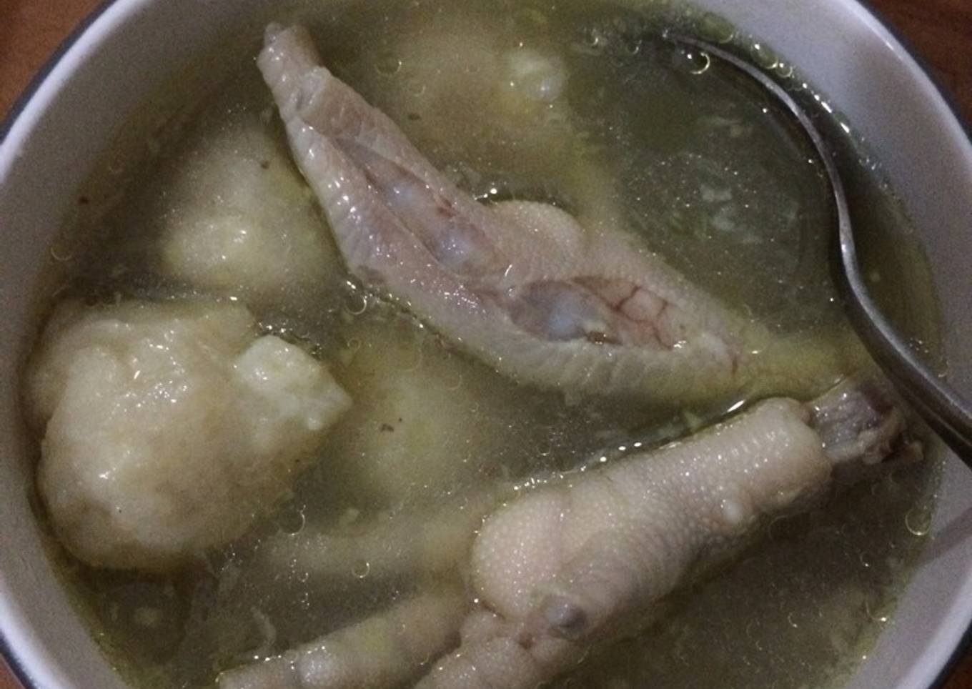 Cilok kuah ceker isi daging cincang