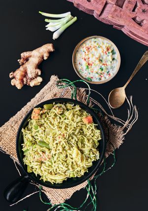 ગ્રીન પુલાવ (green pulav recipe in Gujarati ( રેસીપી મુખ્ય ફોટો