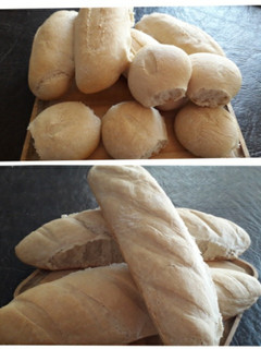 Una foto de Pan francés (o baguette), mignones y flauta 🥖