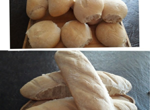 Una foto de Pan francés (o baguette), mignones y flauta 🥖