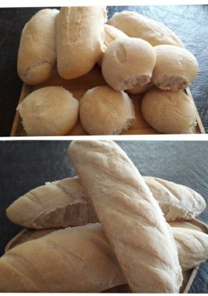 Una foto de Pan francés (o baguette), mignones y flauta 🥖
