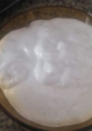 Una foto de Ali oli casero con leche