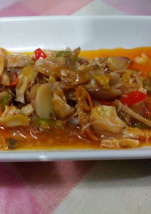 Foto resep Ayam suwir spicy sweet sauce