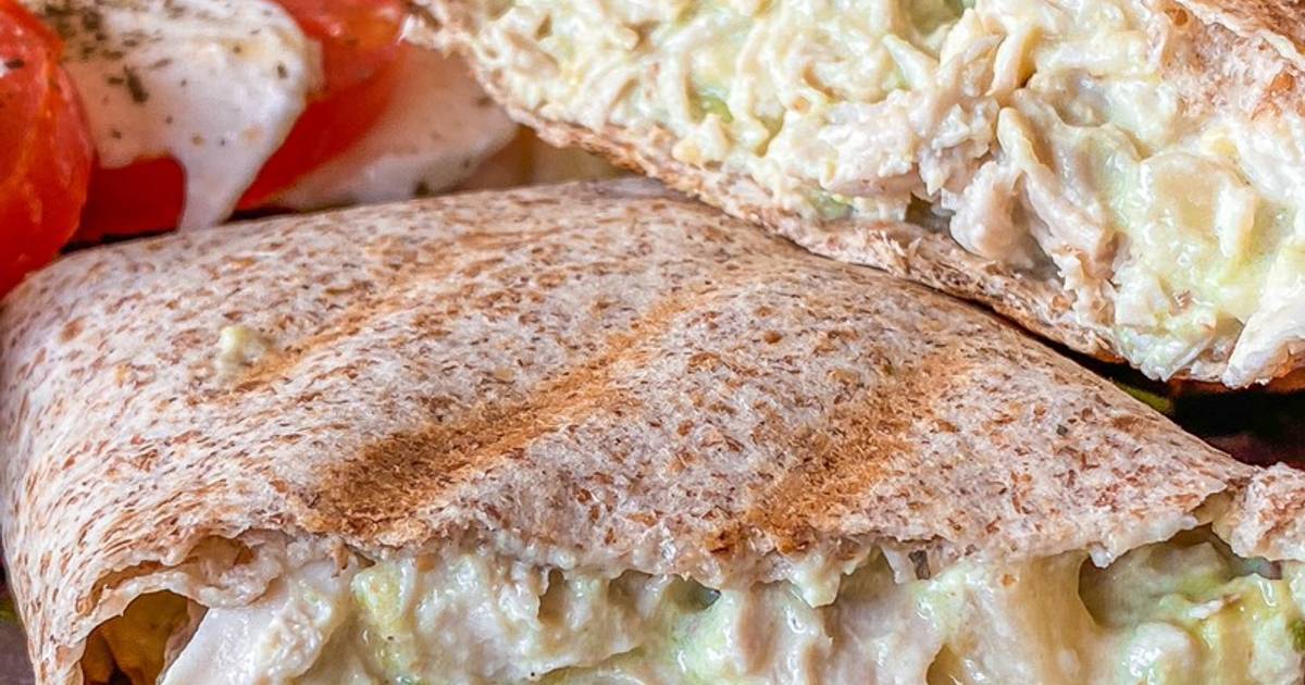 Wrap de pollo y queso con aguacate Receta de Nuritmica.fit Cookpad