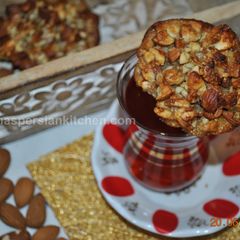A picture of Almond Cookies کوکی بادامی.