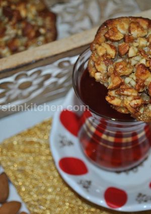 A picture of Almond Cookies کوکی بادامی.