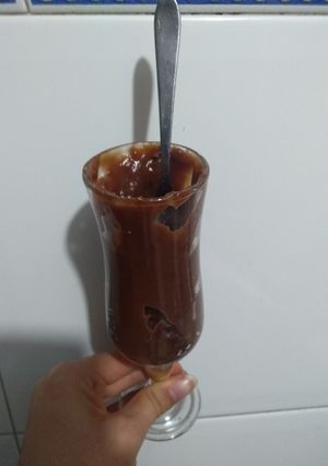 Una foto de Pudín o Mousse de chocolate