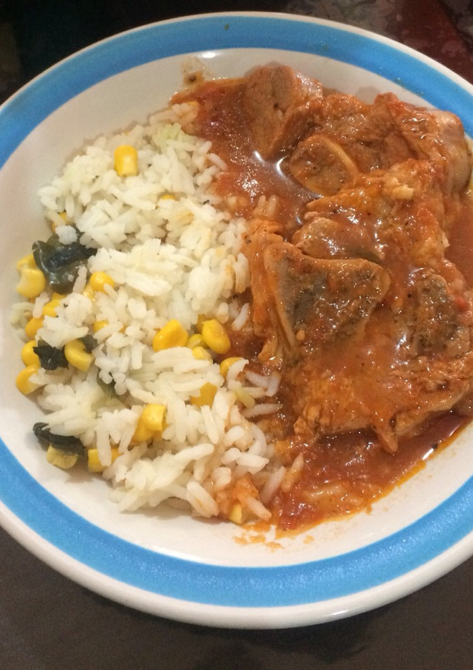 Una foto de Codillo en salsa de chipotle