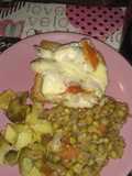 Filet de brotola al horno en cama