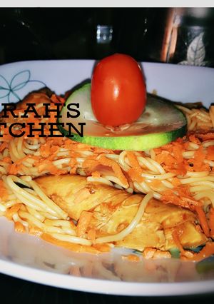 A picture of Carrot spaghetti.