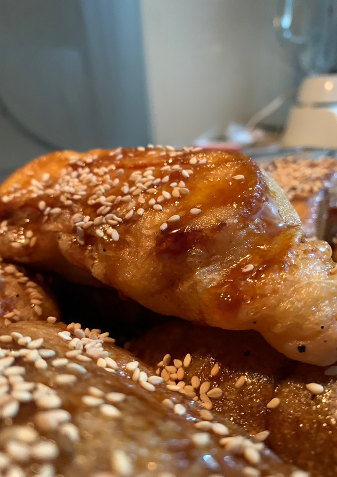 Una foto de Torrejas con miel de piloncillo para Cuaresma