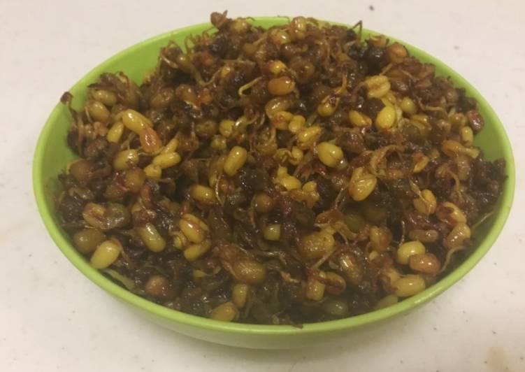 Steps to Prepare Ultimate Sprouts Mung  subji Cooking Basics for Beginners