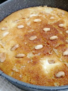 صورة لوصفة بسبوسة بالقشطه 😋