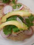 Tostadas de pescado ligeras
