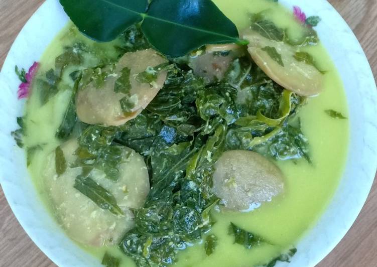 Gulai Daun Ubi Jengkol