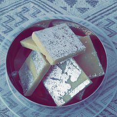 A picture of Kaju Katli /(Kaju Burfi).