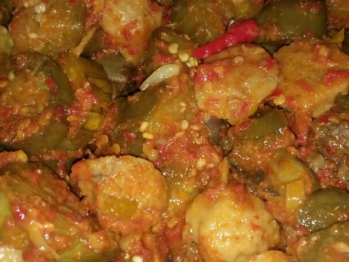 Cara Mudah Membuat Resep Terong pentol hati ayam balado yang Lezat Anti Ribet, Bisa Manjain Lidah