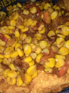 Foto resep Oseng jagung telur mata sapi