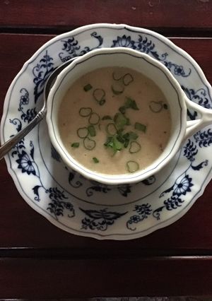 A picture of California Farm Wild Rice Mushroom Soup.