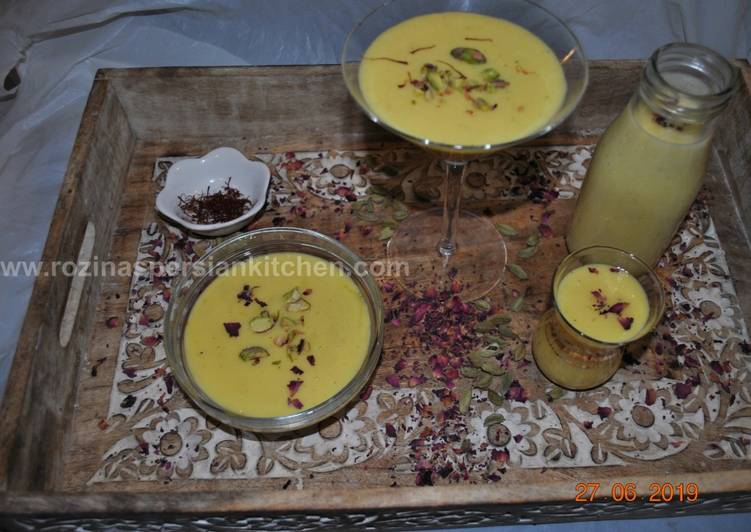 Steps to Make Any-night-of-the-week Saffron Mango Lassi
