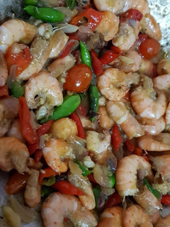 Foto resep Udang Tumis Mercon