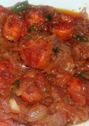 A picture of Fried Prawn Semi Gravy.